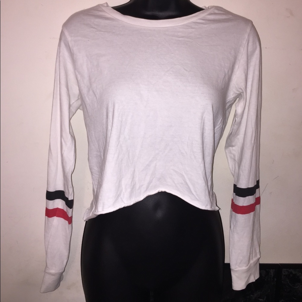 white long sleeve top | on fire